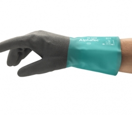 Ansell AlphaTec® 58-530W Çift Kat Nitril Kaplı Kimyasal İş Eldiveni