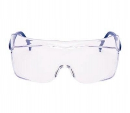 3M OX1000-Blue Pc Clear Gözlük Üstü İş Güvenliği Gözlüğü